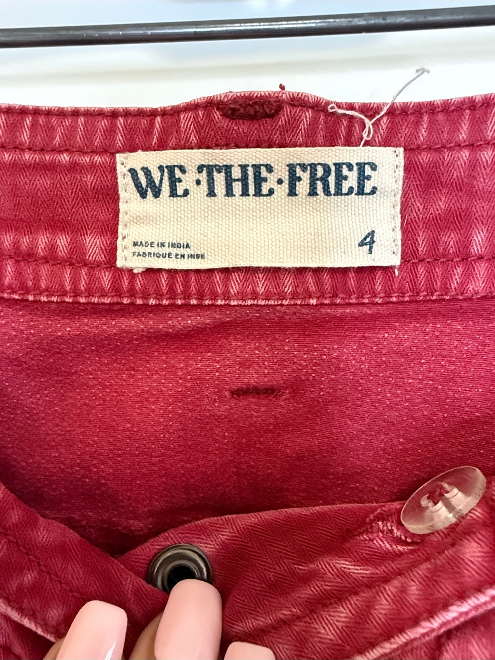 Free People Raspberry Straight-Leg Utility Jeans - Picture 2 of 7